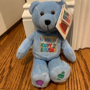 2002 USPS Happy Birthday Stamp Bear.. with tags